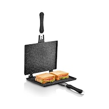 Fms D3001 Döküm Ocak Üstü El Tost Makinesi Siyah