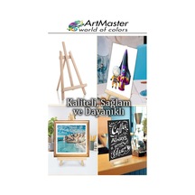 Masaüstü Küçük Şövale 28x37 Cm 1 Adet Küçük Şövalye Sanatsal Tuval Resim Tutucu Sergi Çam Ağacından İmal Edilmiştir