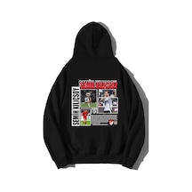 Unisex Oversize Semih Kılıçsoy Hoodie Siyah1