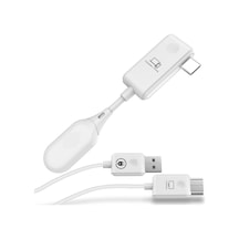 Kablosuz Hd Görüntü Aktarıcı Seti - 50m Menzil, Usb-c Verici Ve Alıcı, Plug & Play, Hdmı De