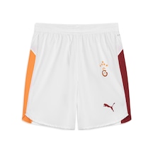 Galatasaray Puma 2025/2026 İç Saha Profesyonel Şort 77982104 Beyaz - Kırmızı - Sarı