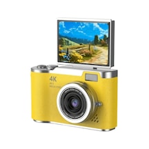 48 Mp Dijital Kamera Flip Ekran 18x Zoom Uczzzlk007fotoğrafmakinesisarı-3