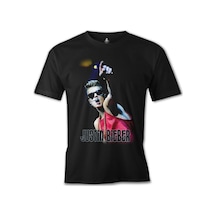 Justin Bieber Siyah Erkek Tshirt