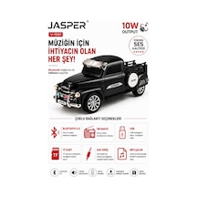Jasper Jpr-1501 Siyah 10w Bluetooth Hoparlörlü Retro Kamyon Tasarım Fm Radyo, Usb, Tf Kart, Aux Ve Mp3 Çalar 15124852