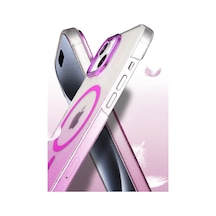Apple iPhone  Uyumlu  15 Plus Glossy Magsafe Kapak - Mavi