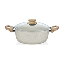 Soft Seramik Krem Granit Tencere 22 Cm Ekru - 732807234 Ekru