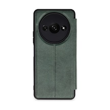 Xiaomi Redmi A3 4g Kılıf Flip Cover - Koyu Yeşil 0.2M-Çok Renkli