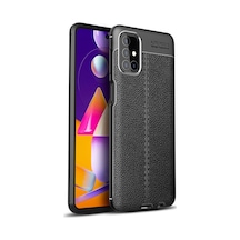 Samsung Galaxy  Uyumlu,  M31s Kılıf Auto Focus Kapak - Siyah