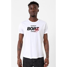 Khamzat Chimaev Borz Claw Beyaz Erkek Bisikletyaka Tshirt Çok Renkli