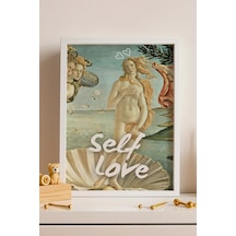 Saturn The Birth Of Venus Self Love Çerçeveli Tablo Modern Dokunuşlu Klasik Sanat Altered Art