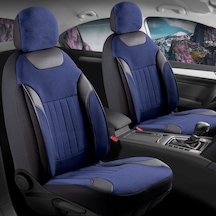 Seat Leon X-perience Keten Oto Koltuk Kılıfı Ön Arka Set Mavi Edition Scr