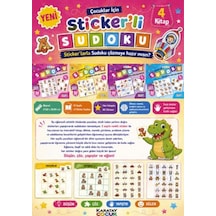 Çocuklar İçin Sticker'li Sudoku - 4 Kitap - Qhdh-876512