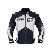 Forte Gt Wind Pro Kumaş Hörgüçlü 4 Mevsim Motosiklet Montu Beyaz