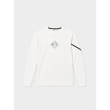Xint Ekru Esnek Dokulu Regular Fit Sweatshirt 300338