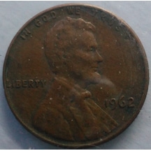 Amerika 1962 Yılı Tedavül 1 Cent - Koleksiyonluk