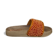 Pienn 20603 Boncuklu Terlik Bronz