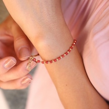Mercan Bileklik N11.8822 Pembe Altın
