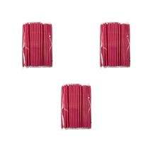 Omeyva Kalın Kokteyl Buzlu Soğuk İçecek Pipet - Körüklü - Pembe - 22 Cm. - 8 Mm. -300 Adet Pembe