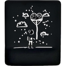 Astranot Siyah Bilek Destekli Mouse Pad Mousepad