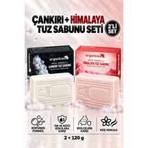 Organicsun Çankırı Tuz Sabunu + Himalaya Tuz Sabunu 2'li Set - Köpüren Formül