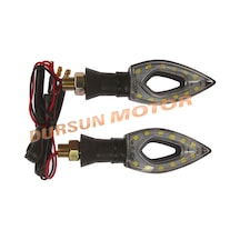 Motosiklet Ledli Sinyal Ortası Açık Beyaz Takım Zx-04