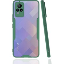 Newface Vivo V21e Kılıf Platin Silikon - Yeşil
