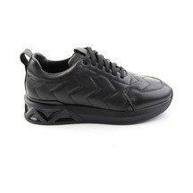 Bambi Siyah Napa Hakiki Deri Erkek Sneaker E01774033343