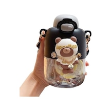 Sevimli Ayı Plastik Su Bardağı Okq805 Beyaz - Siyah