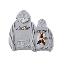 Gri Lovin' Myself Hoodie Ava Max Tıklamayın Oyun Albümü L Gri