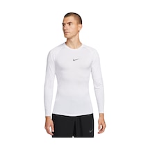 Nike Pro Dri-fit Erkek Uzun Kollu Antrenman Tişört Beyaz