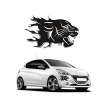 Panter Başı Oto Cam Sticker 20 20 Cm