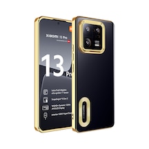 Zore Mi 13 Pro Kılıf Kamera Korumalı Logo Gösteren Ogaa Omega Kapak - Gold