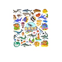 Sticker Kabartmalı Defter Planlayıcı Etiket Syd231-10 -20x18cm- Balık