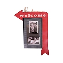 Dekoratif Metal Kapı Yazısı Yön Tabelası Çerçeveli Hediyelik