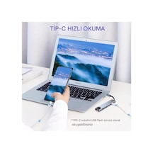 Macbook Ve Laptop Uyumlu Çok Fonksiyonlu Usb-c Dönüştürücü - Alüminyum Gövdeli Hub Çok Renkli