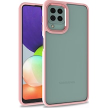 Galaxy Uyumlu M32 Kılıf Flora Kapak - Rose Gold Rose Gold Rose Gold