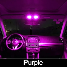 Bmtxms Canbus Led Iç Işık Kiti Volkswagen Vw Polo 6r 6c 9n 9n3 6n 6n1 Purple 6r 6c 8p 1 Piece Set