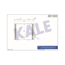 KALE OTO Radyatör 381300 Klima Radyatörü Mercedes W210 E200 95- 570X478X20