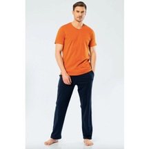 Cacharel Erkek V Yaka Pantolon Pijama Takımı (520618428)