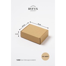 Rufus Concept 15x10x4cm Kilitli Kraft Kutu 25 Adet