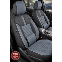 Ford Fiesta Mk6 Shadow Monza Gri Tay Tüyü Oto Koltuk Kılıfı Tam Set-kolay Montaj-terletmez-ortopedik 2008-2017