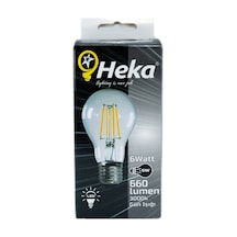 Heka 6W 230V 3000K E27 A60 Led Flamanlı Rustik Ampul