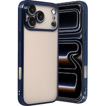 Apple iPhone  Uyumlu,  17 Pro Razer Lensli Silikon - Lacivert