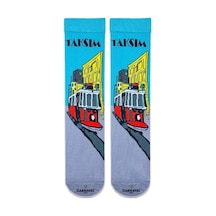 Carnaval Socks Taksim Desenli Renkli Çorap Çok Renkli