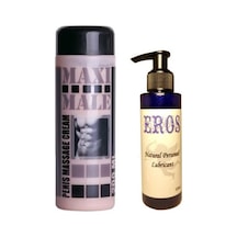 Hintohu Maxi Male Cream 200 Ml Erkekler Için Pe.nis Bakım Losyonu Ve Eros Natural Lubricant 125ml