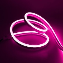 12v Neon Şerit Led Pembe Işık