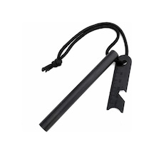 10cm Boy 1cm En Full Magnezyum Ateş Başlatıcı Bar -%100 Katkısız Alüminyum İçermez Fire Starter Siyah Beyaz