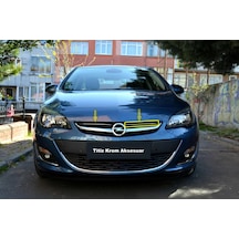 Opel Astra J Krom Ön Panjur Aksesuarı K Görünümlü 2 Parça P.Çelik