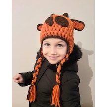 Atölye Hamarat Zürafa Bebek Ve Çocuk Bere Turuncu