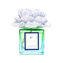 220 Ml Degrade Mavi Şişe Seramik Taşlı Yasemin Sandal Oda Kokusu Abundance Prosperity
